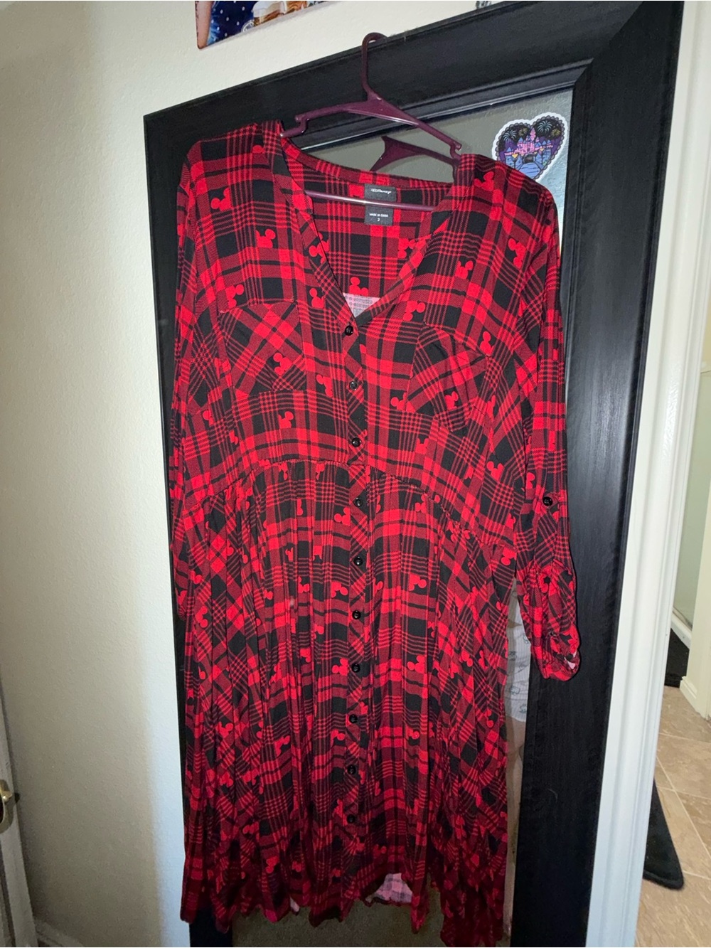 TORRID Disney Mickey Mouse Plaid Dress